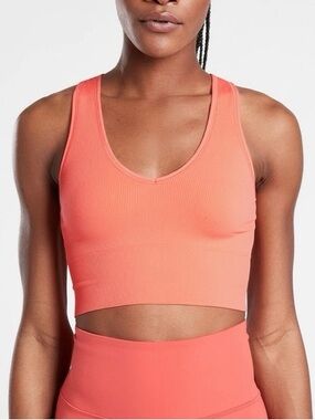 Athleta Aurora Seamless Cropped Ribbed Tank Top